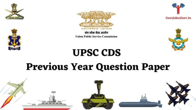UPSC CDS Previous Year Question Paper