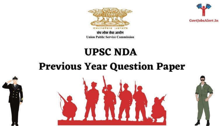 UPSC NDA Previous Year Question Paper
