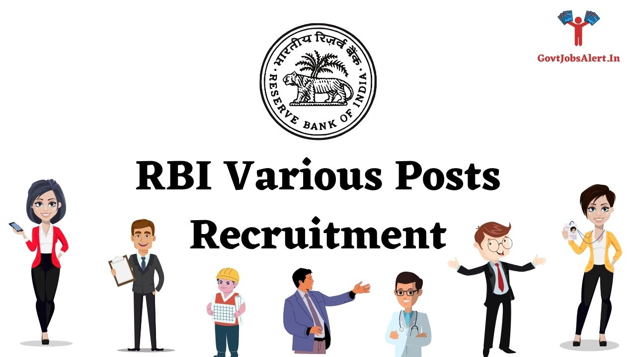 RBI Various Posts Recruitment