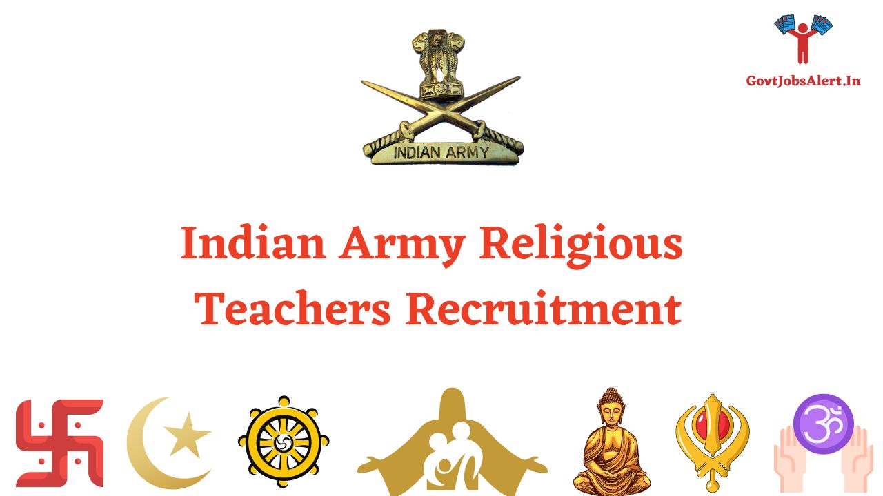 Indian Army Religious Teachers Recruitment