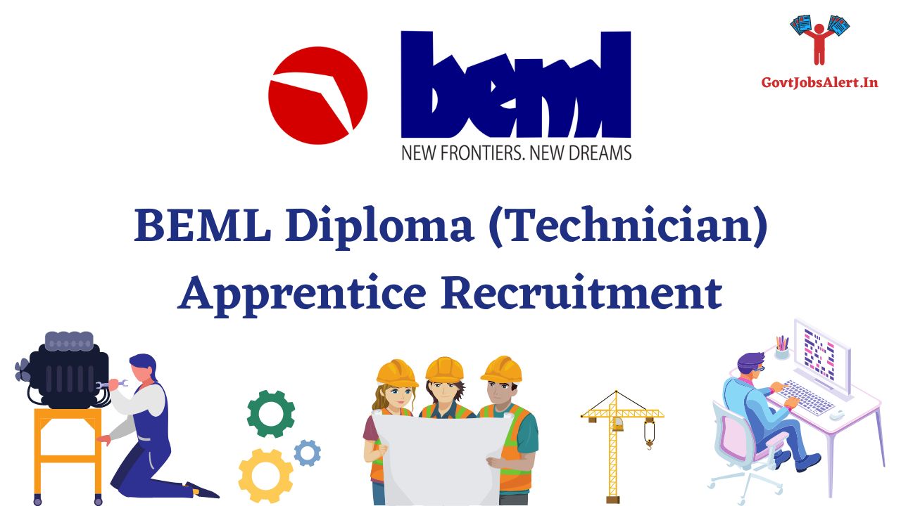 BEML Diploma (Technician) Apprentice Recruitment