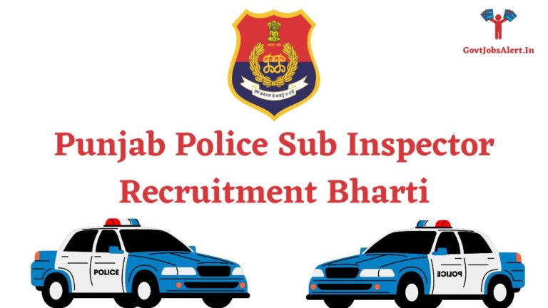 Punjab Police Sub Inspector Recruitment Bharti
