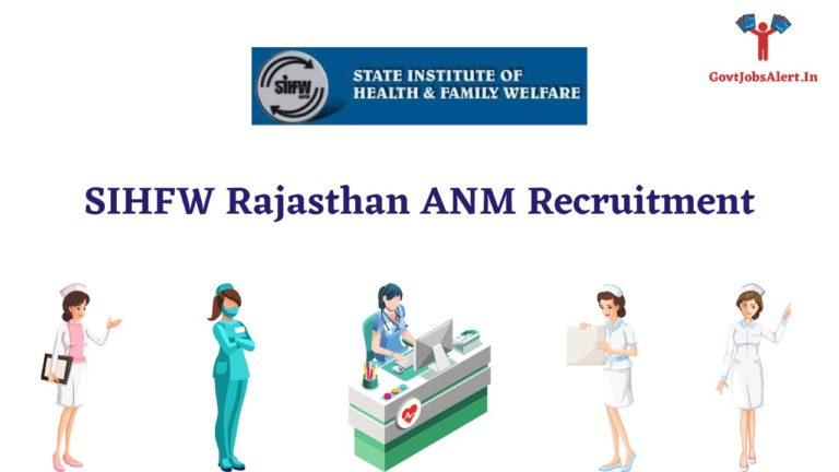 SIHFW Rajasthan ANM Recruitment