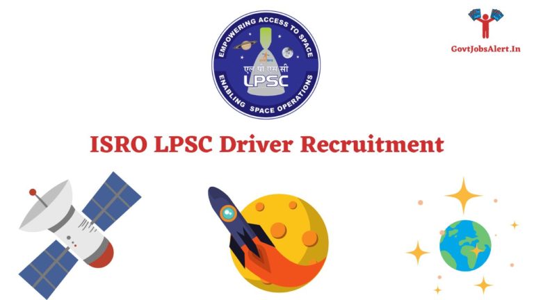 ISRO LPSC Driver Recruitment