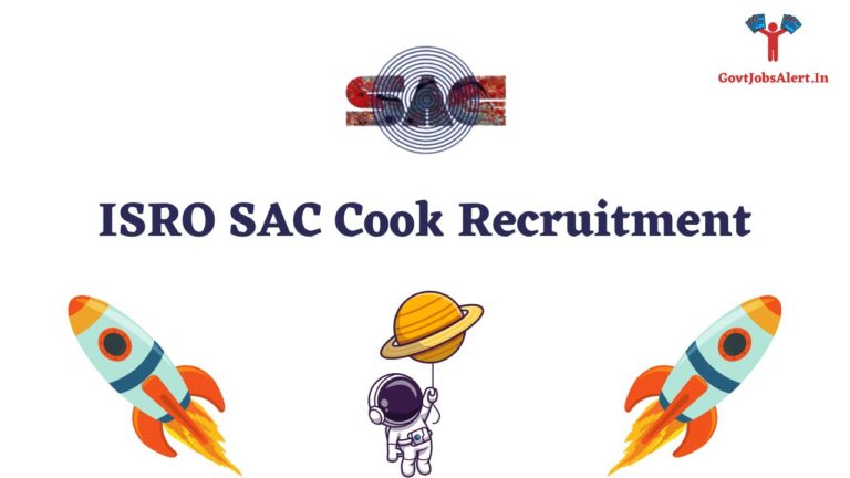 ISRO SAC Cook Recruitment
