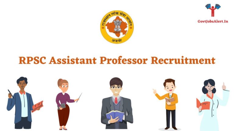 RPSC Assistant Professor Recruitment 2024: 200 Vacancies In Rajasthan ...