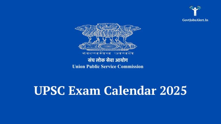 Official upsc exam calendar 2025 showing dates for ias, ifs, cds, nda, and other competitive exams.