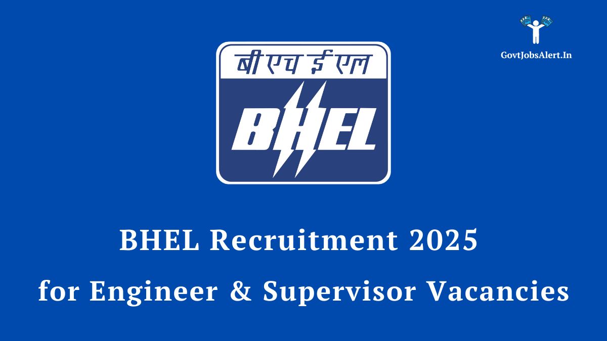 Bhel recruitment 2025 notification for engineer and supervisor quality vacancies. Apply now for bhel tiruchirappalli jobs.