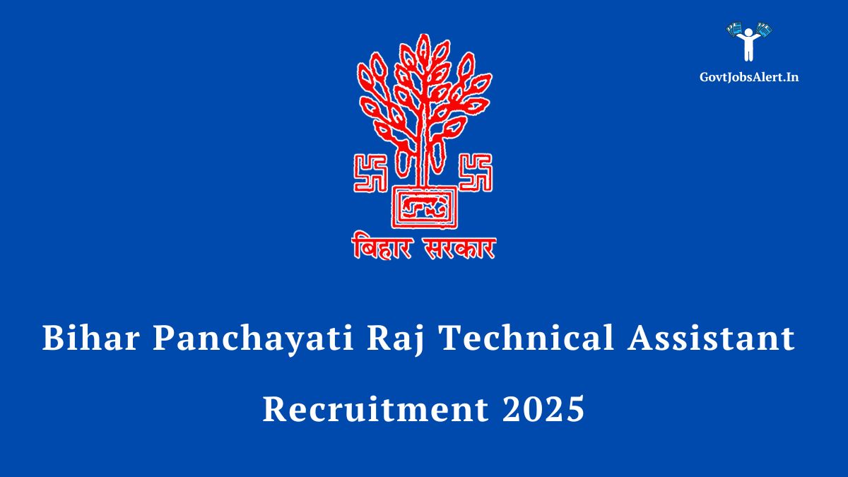 Bihar panchayati raj technical assistant recruitment 2025 notification image - apply for 942 engineering vacancies.