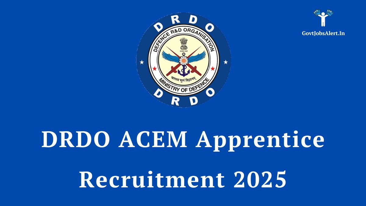 "drdo acem apprentice recruitment 2025 notification details for graduate and technician roles in nasik. Apply by june 15, 2025.