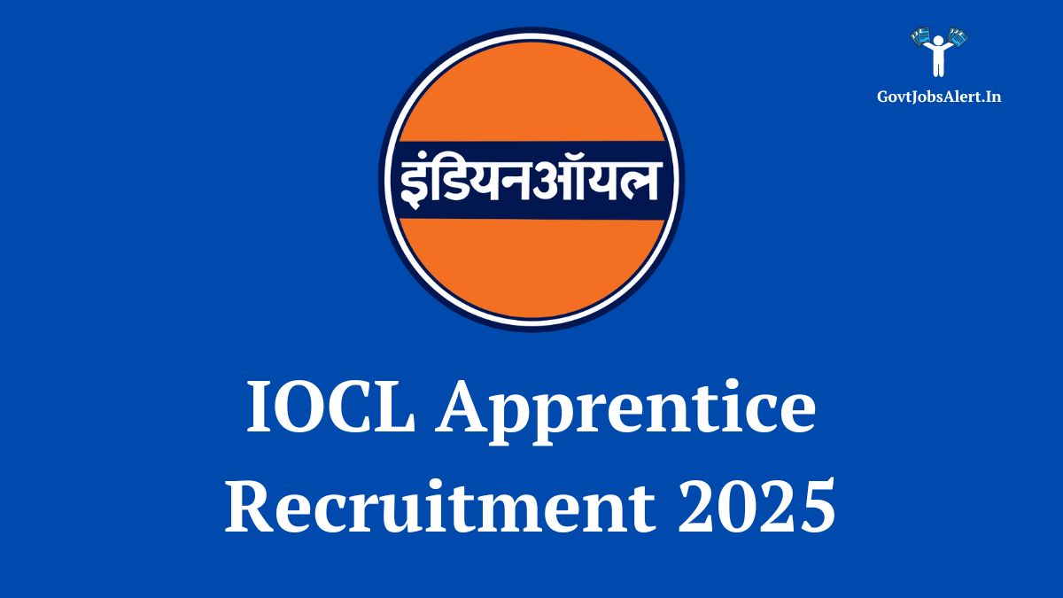 Iocl apprentice recruitment 2025 notification poster showing the indian oil logo and text about 1770 vacancies for trade & technician apprentices.