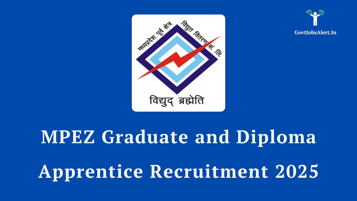 Mpez apprentice recruitment 2025 notification for graduate and diploma positions in madhya pradesh.