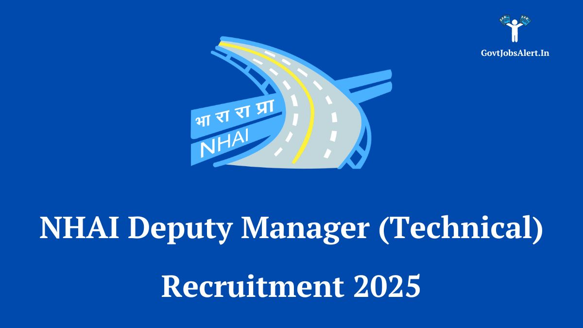 Nhai deputy manager (technical) recruitment 2025 - apply for 60 civil engineering posts via gate 2025