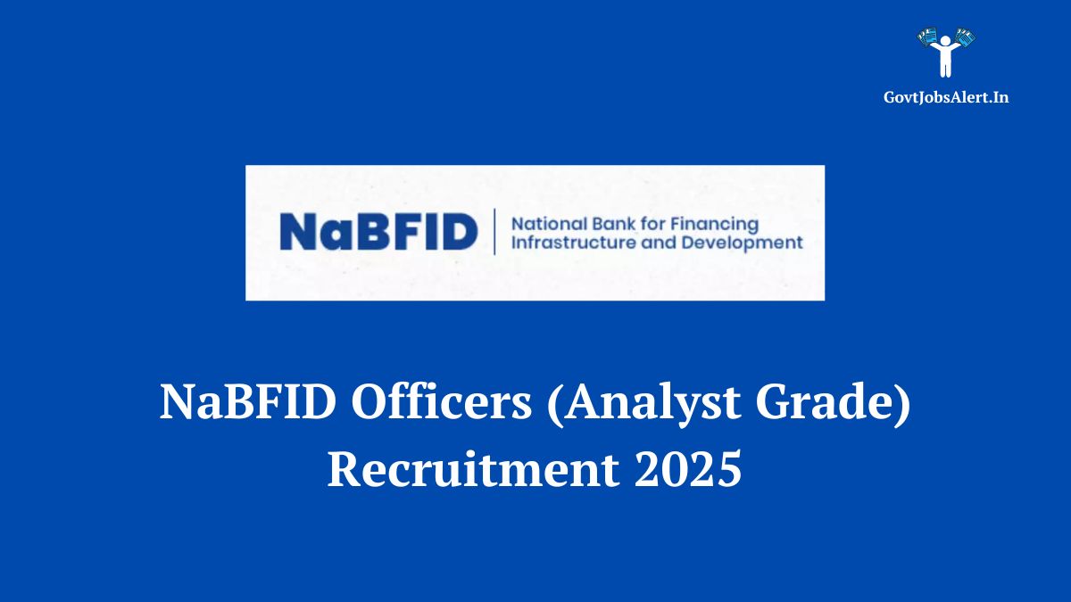 Nabfid officer (analyst grade) recruitment 2025 notification for 66 vacancies. Apply online now.
