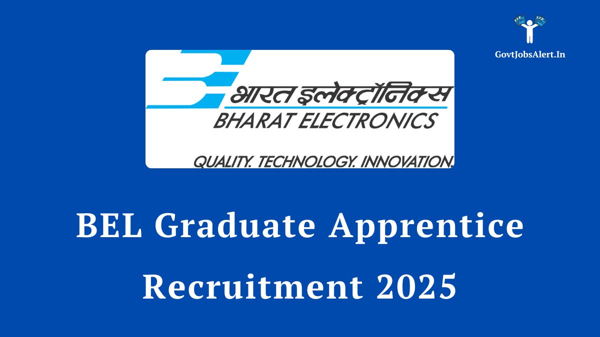 Bel graduate apprentice recruitment 2025 notification - walk-in drive for engineering graduates at bharat electronics limited. Check eligibility and apply.