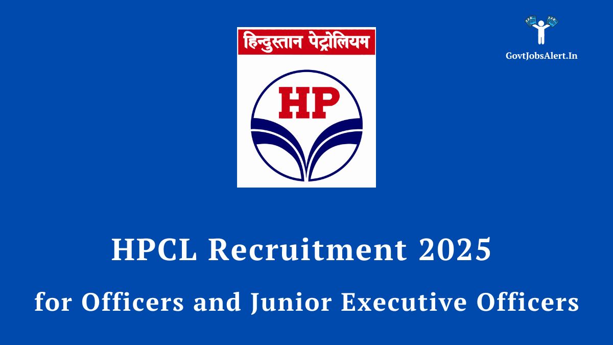 Hpcl recruitment 2025 for officers and junior executive officers - over 372 vacancies available.
