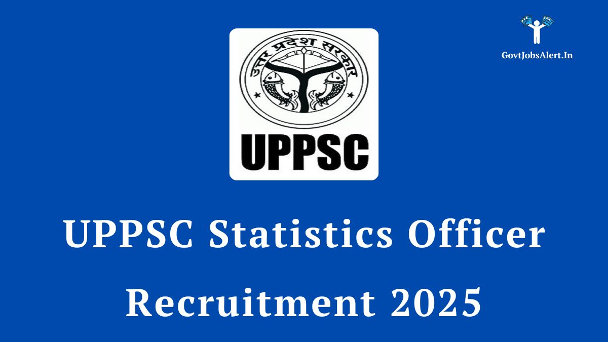 Uppsc statistics officer recruitment 2025 notification. Online application for statistical officer posts. Check eligibility, salary, and last date to apply.