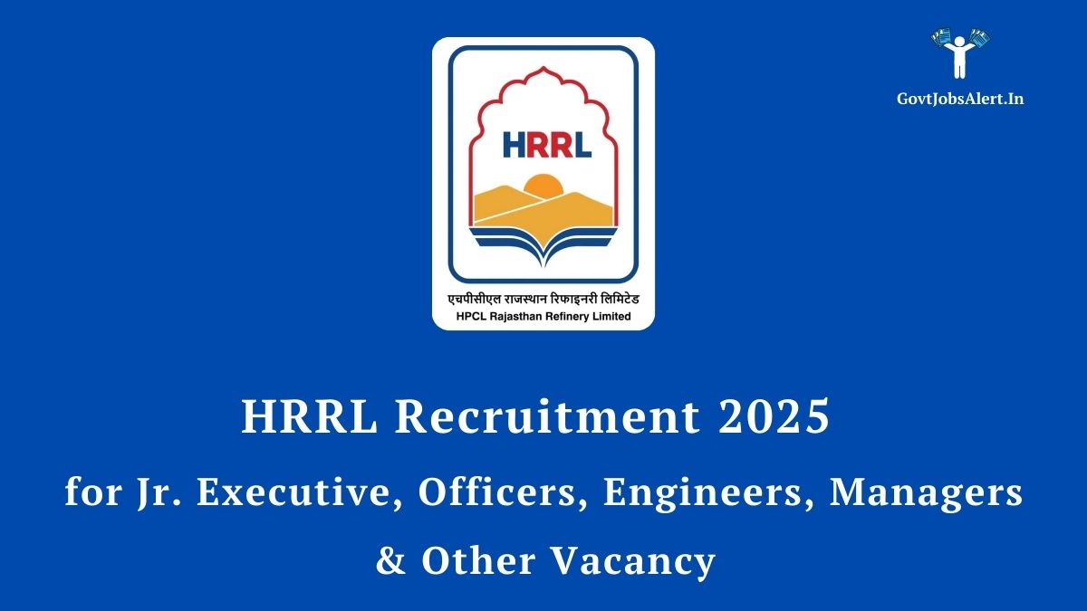 Hrrl recruitment 2025 notification for 131 engineer, manager, and officer posts. Check eligibility, salary, and apply online at hrrl. In before august 10, 2025.