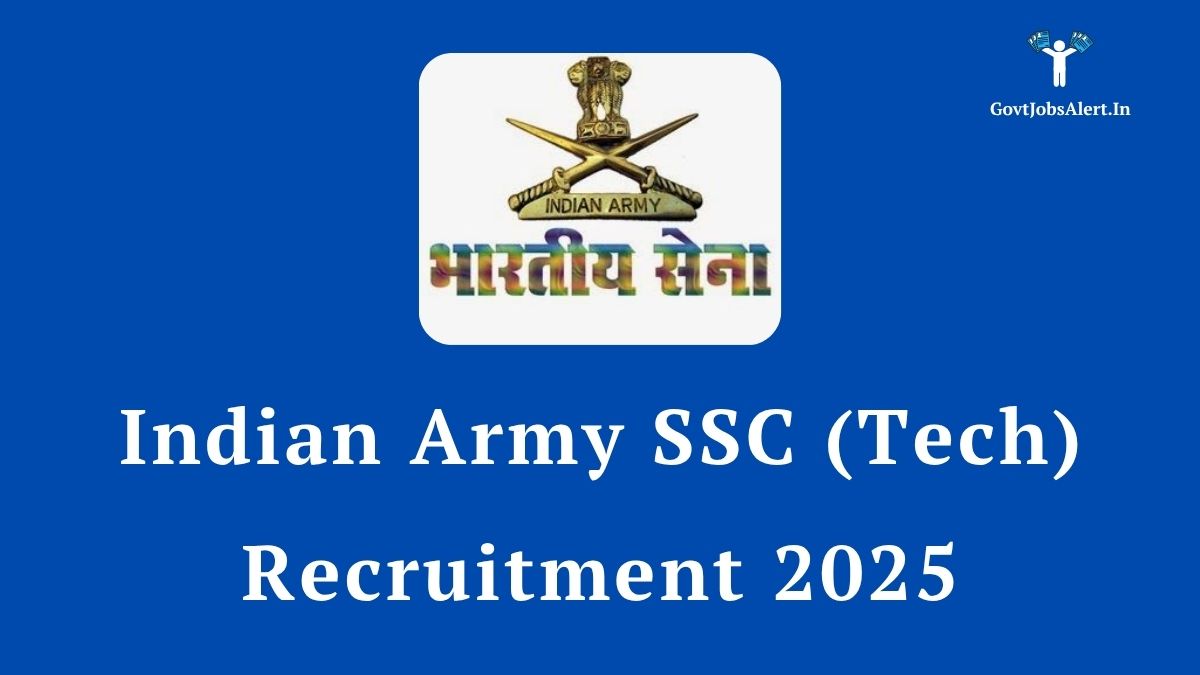 Indian army ssc (tech) recruitment 2025 for female engineering graduates - official logo and details.