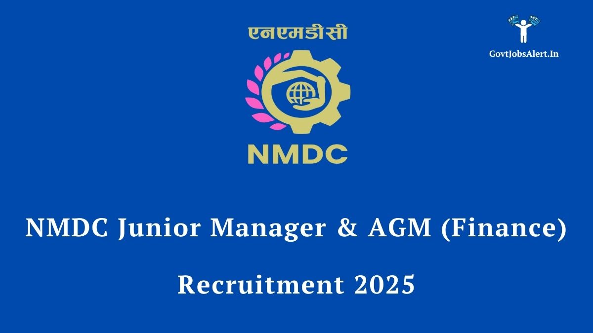 Nmdc recruitment 2025 notification for junior manager and agm finance positions. Apply for 17 vacancies with a salary up to ₹32. 39 lakhs ctc.