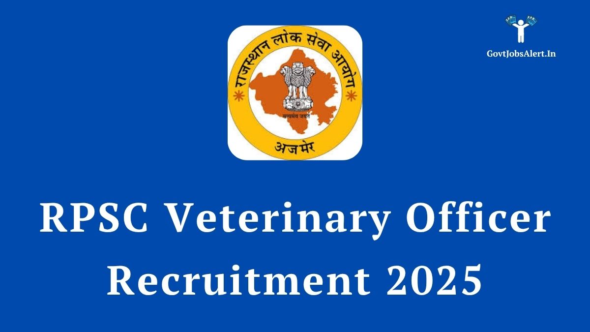 Rpsc veterinary officer recruitment 2025 announcement for 1100 vacancies in the rajasthan animal husbandry department.