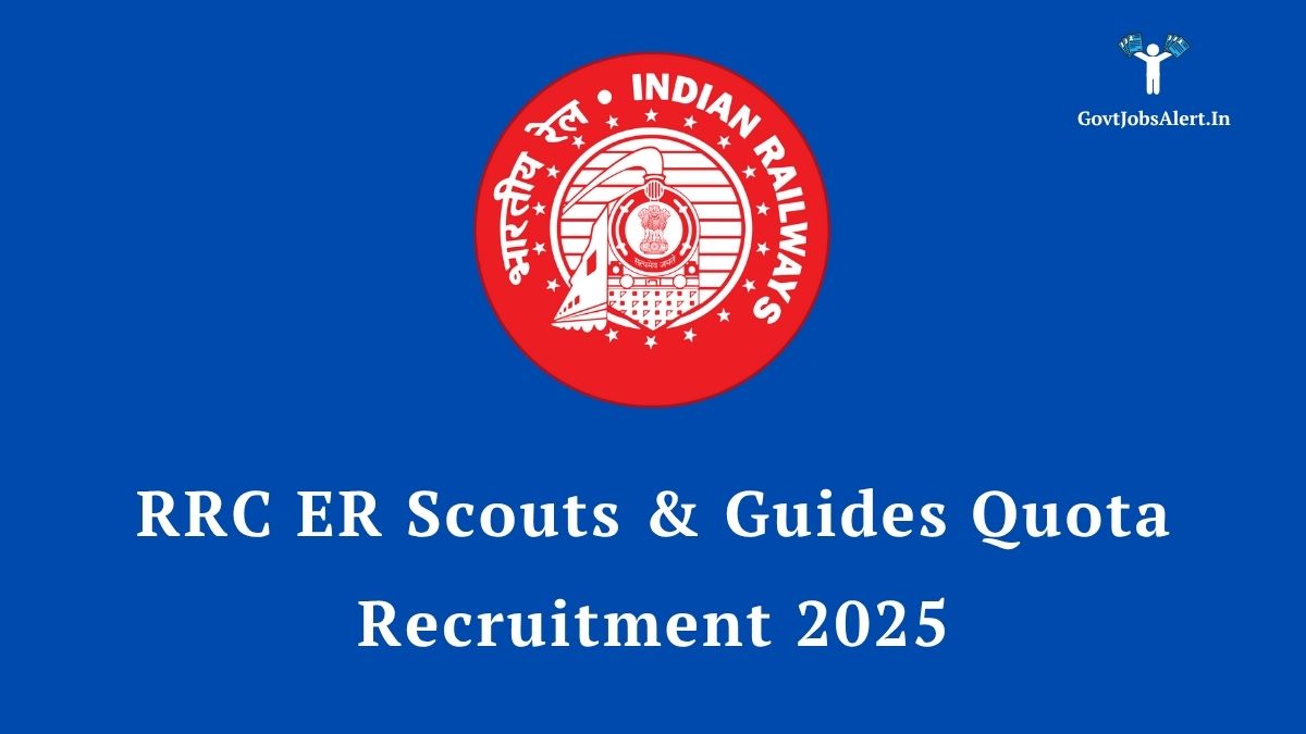 Rrc eastern railway recruitment 2025 for 13 group c & d posts under the scouts & guides quota. Official notification announcement.