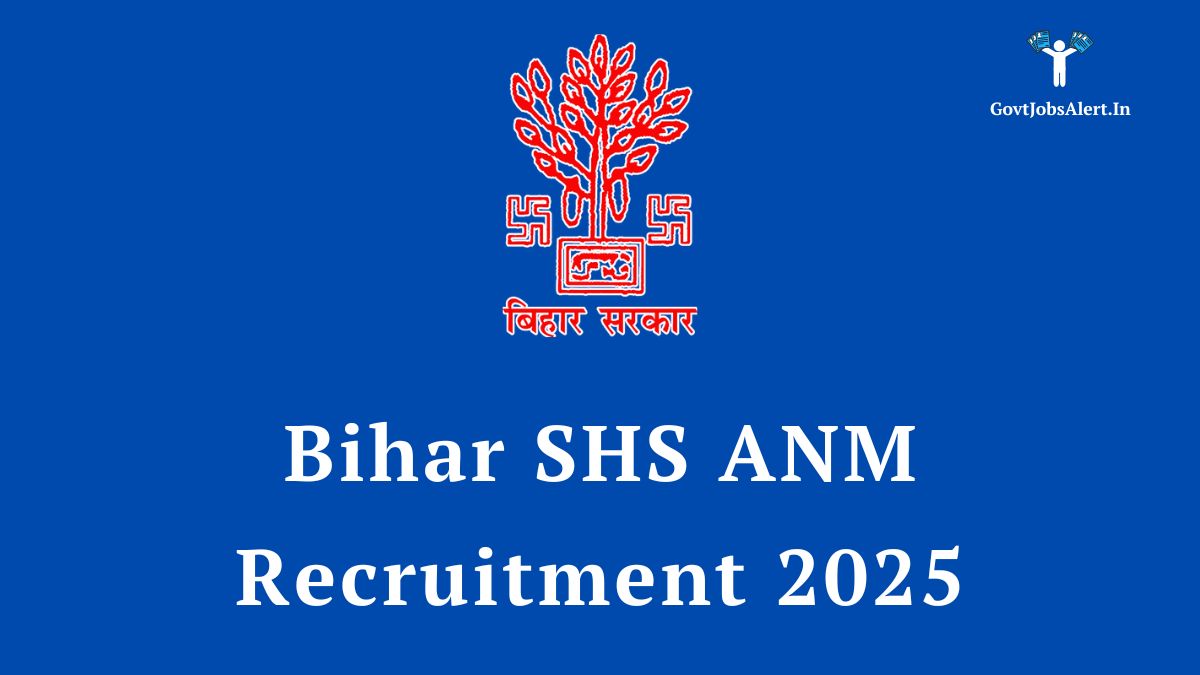 The official logo for the bihar shs anm recruitment 2025, announcing 5006 vacancies for anm posts.