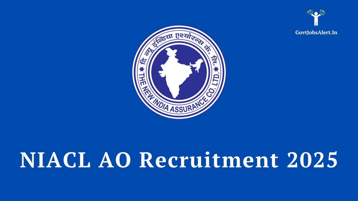 Niacl ao recruitment 2025 notification for 550 administrative officer vacancies. Apply online.