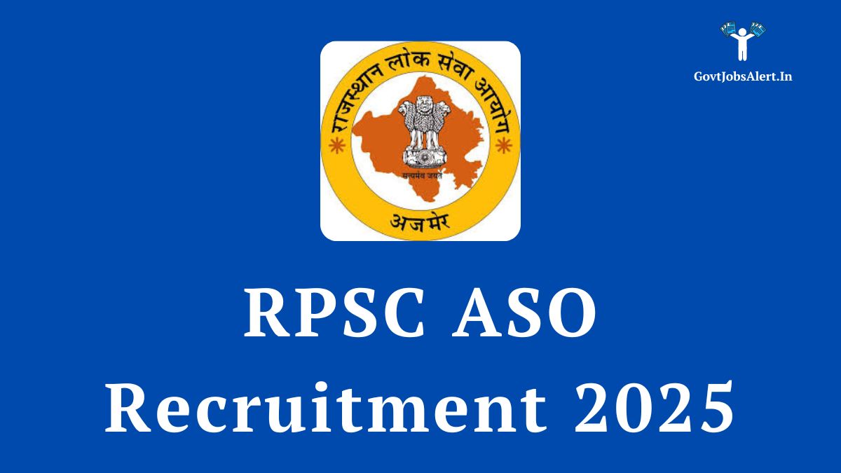 Rpsc aso recruitment 2025 notification for 64 assistant statistical officer posts. Apply online at rpsc. Rajasthan. Gov. In.