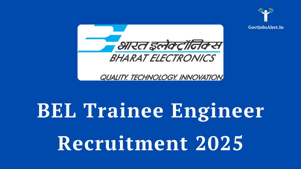 Bel trainee engineer recruitment 2025 notification