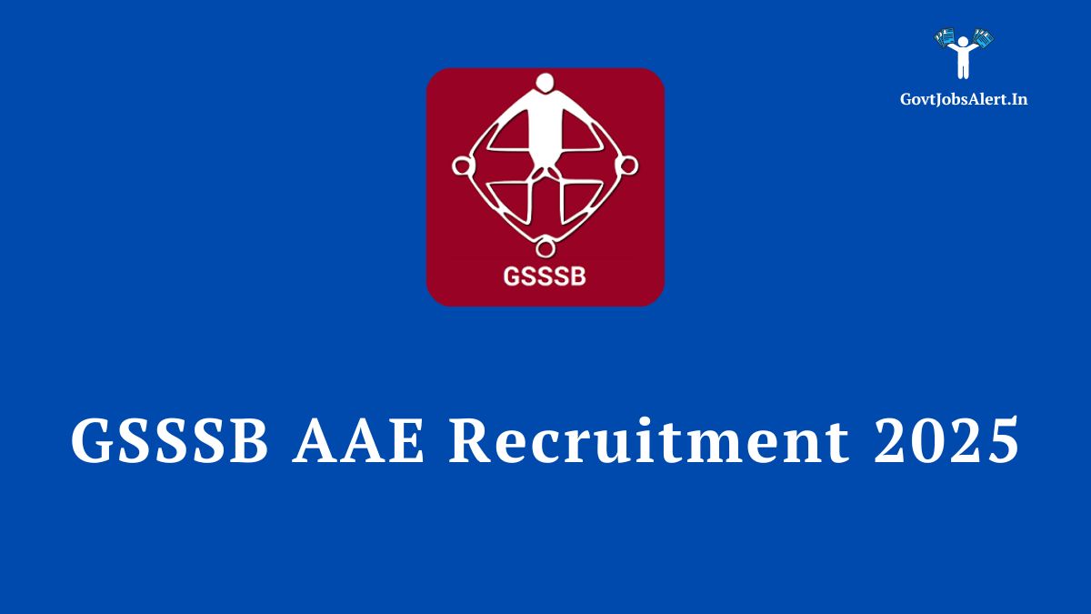Gsssb aae recruitment 2025 notification for 51 additional assistant engineer electrical posts.