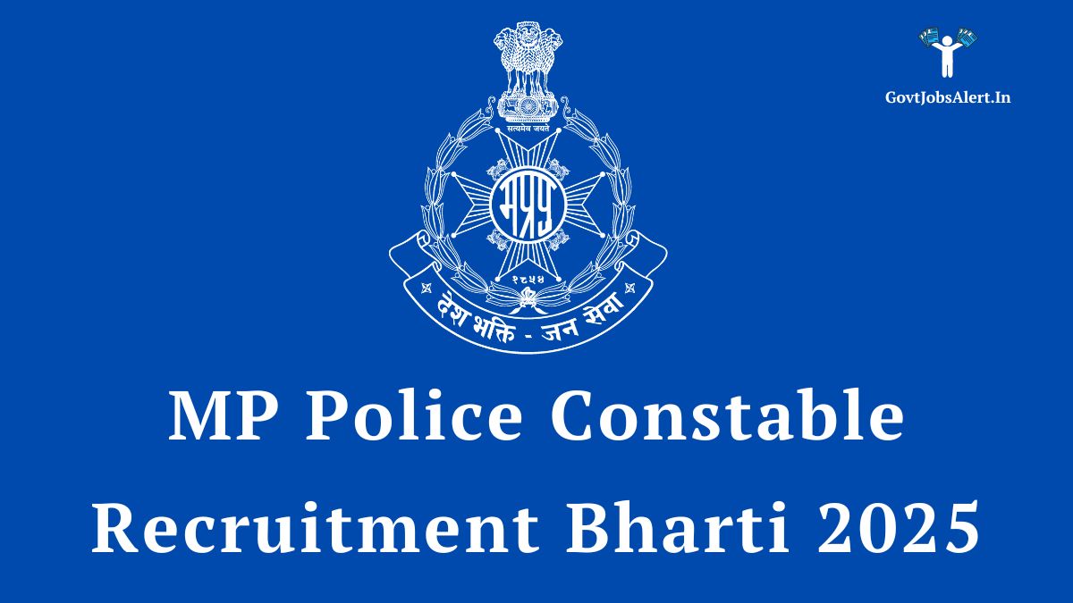 Mp police constable recruitment bharti 2025 official announcement for 7500 vacancies.