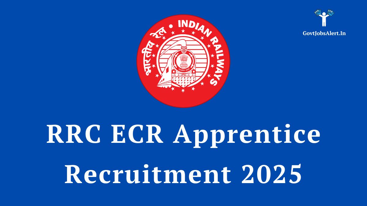 Rrc ecr apprentice recruitment 2025 notification details for 1149 posts, featuring the indian railways logo.
