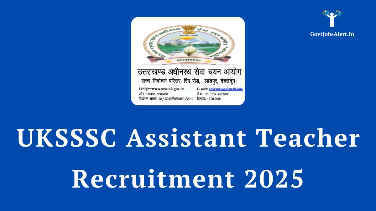 Uksssc assistant teacher recruitment 2025 notification for 128 special educator lt posts. Apply online at sssc. Uk. Gov. In.