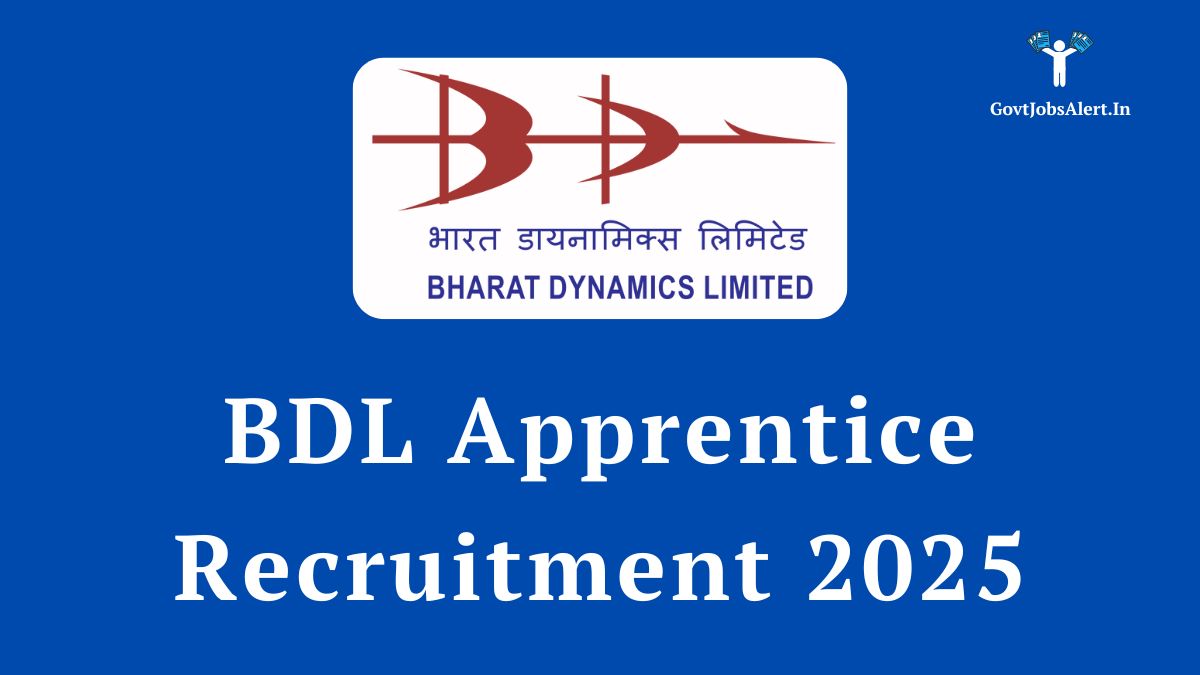 Bdl apprentice recruitment 2025 notification for 86 graduate and technician apprentice posts. Apply online.