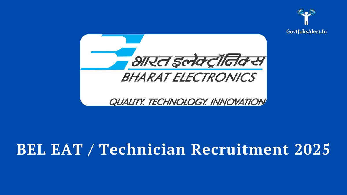 Bel eat / technician recruitment 2025 announcement for 30 diploma and iti government jobs.