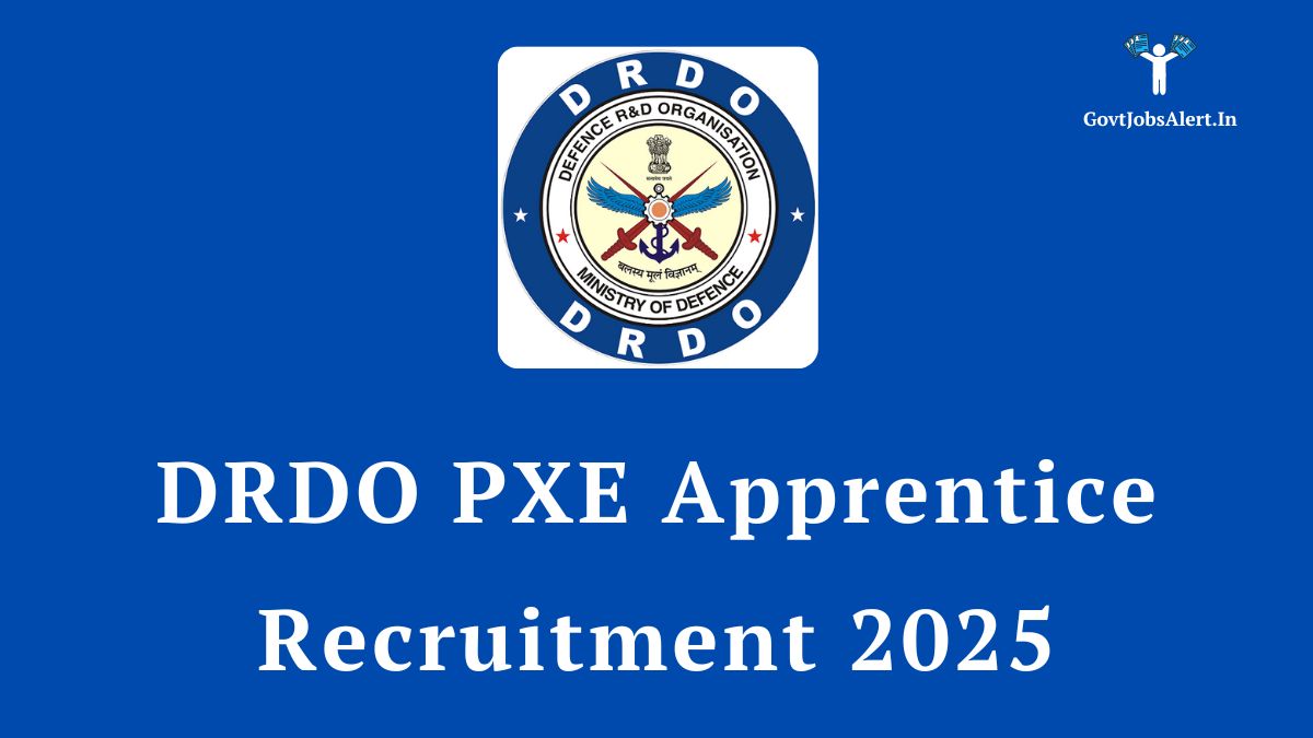 Drdo pxe apprentice recruitment 2025 notification for 50 graduate and technician apprentice vacancies.