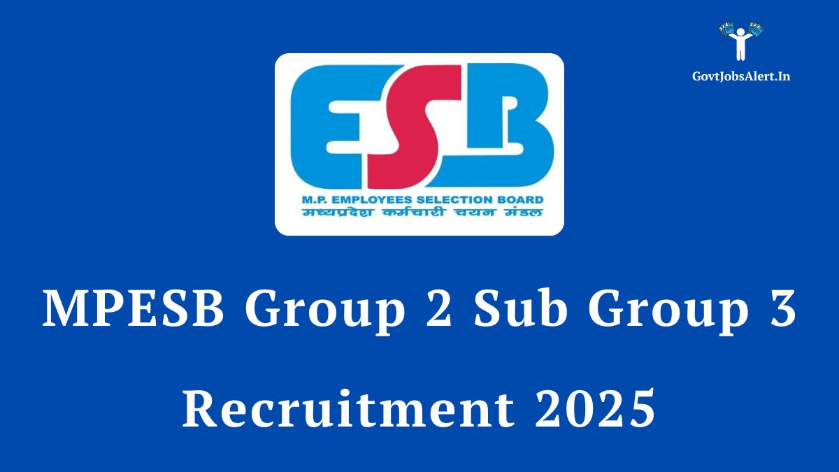 Mpesb Group 2 Sub Group 3 Recruitment 2025: Apply Online For 454 Posts, Salary Up To ₹1,77,500 10 Mpesb group 2 sub group 3 recruitment 2025 notification for 454 government job vacancies in madhya pradesh.
