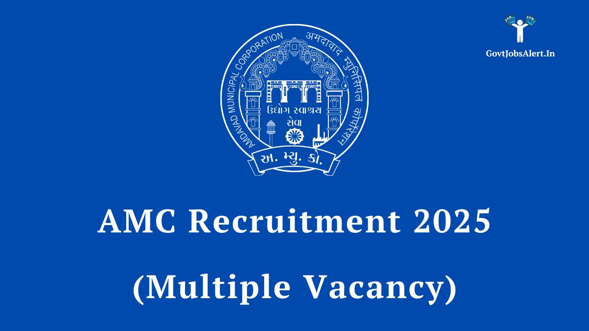 AMC Recruitment 2025 Notification