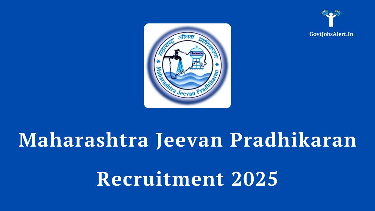 Maharashtra Jeevan Pradhikaran Recruitment 2025 Notification for Junior Engineer and Clerk Vacancy