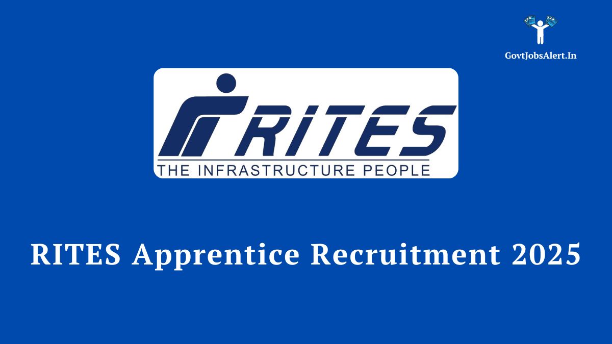 RITES Apprentice Recruitment 2025 for 252 Graduate, Diploma, and ITI apprentice vacancies.