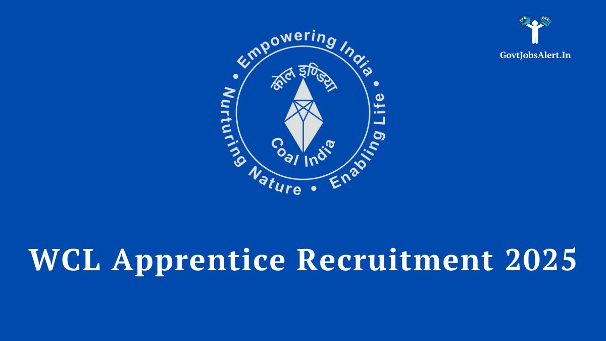 WCL Apprentice Recruitment 2025 notification for 1213 ITI, Diploma, and Graduate posts. Apply online.