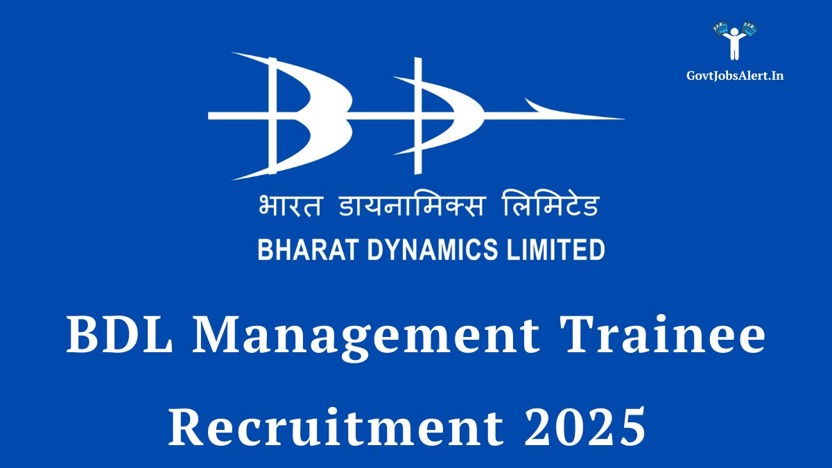 BDL Management Trainee Recruitment 2025 Notification
