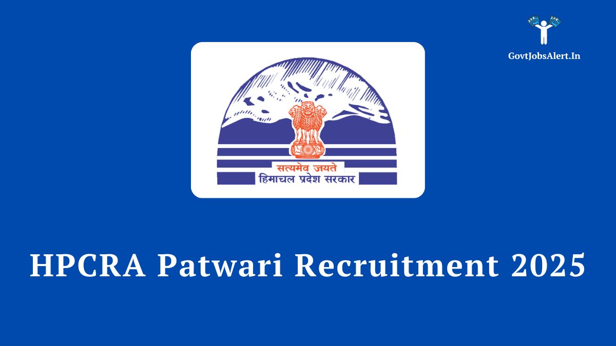 HPCRA Patwari Recruitment 2025 Notification for 530 Posts