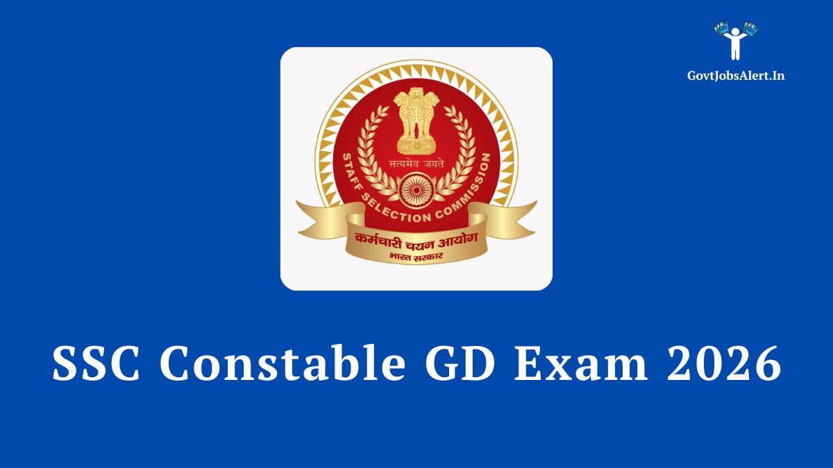 SSC Constable GD Exam 2026 Notification 25487 Vacancies