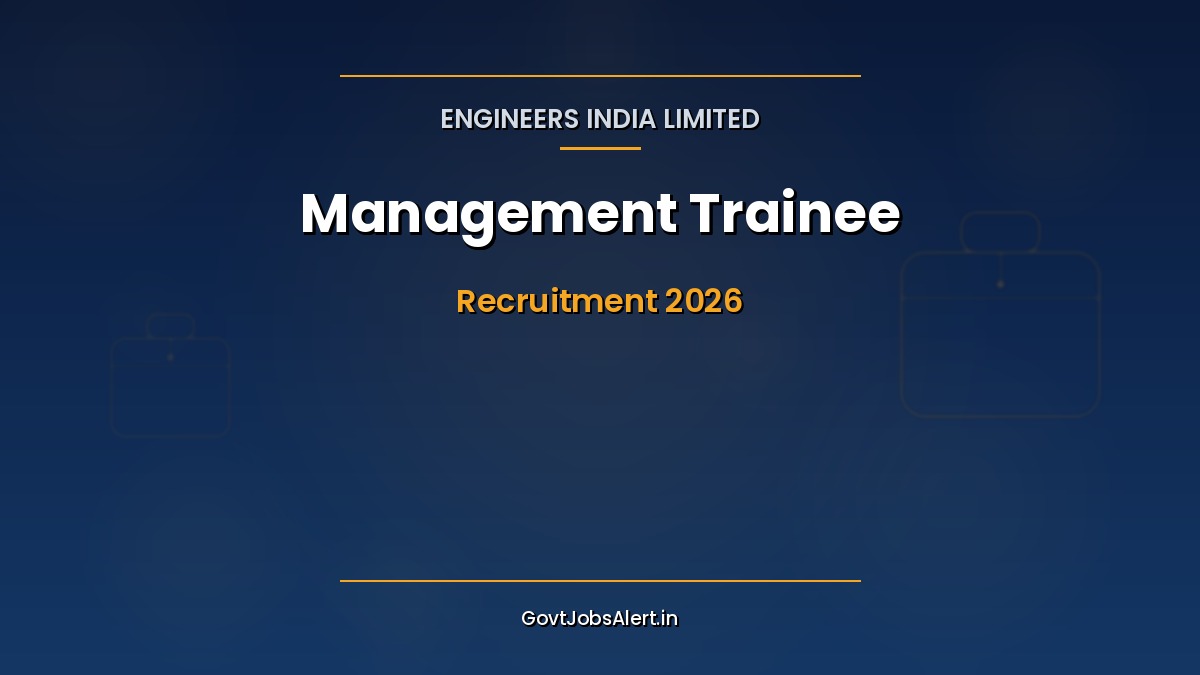 EIL Management Trainee Recruitment 2026 through GATE with 59 vacancies and salary details